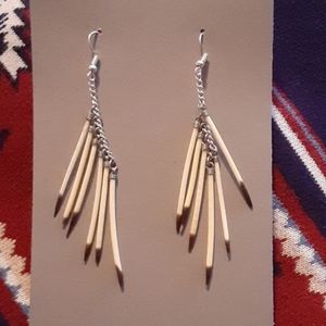 Handmade porcupine earrings